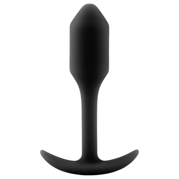 b-Vibe Snug Plug 1 - Analplug mit Gewicht (55g) - Schwarz