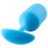 b-vibe Snug Plug 3 - Doppelball Analplug (180g) - Blau