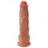 King Cock 10 Dildo mit Hoden (25 cm) - Braun