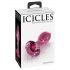 Icicles No. 79 - Kegelförmiger Glas-Analdildo (pink)