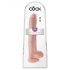 King Cock 14 großer Dildo mit Hoden (35cm) - natur