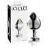 Icicles No. 25 - Konischer Glas-Butt Plug (transparent)