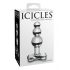 Icicles Nr. 47 - Dreifach-Perlen Glas Analplug (transparent)