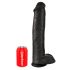 King Cock 15 - realistisch & haftend (38cm) - schwarz