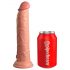 King Cock Elite 9 - realer Dildo mit Saugfuß (23cm) - hautfarben