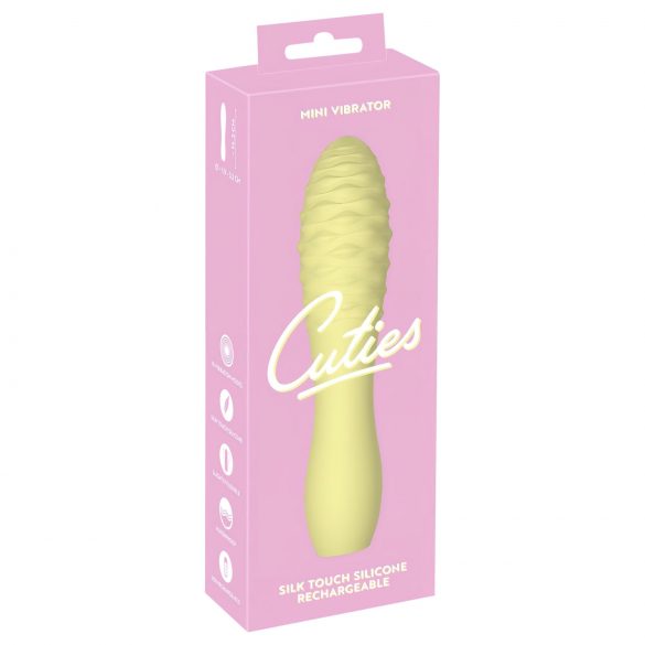 Cuties Mini 3 - Akkus, wasserdichter Keulen-Vibrator (gelb)