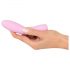 Cuties Mini 3 - Akku, wasserdichter Rillen-Vibrator (Pink)