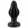 ANOS - Geripptes, weiches Anal-Dildo - 5cm (schwarz)