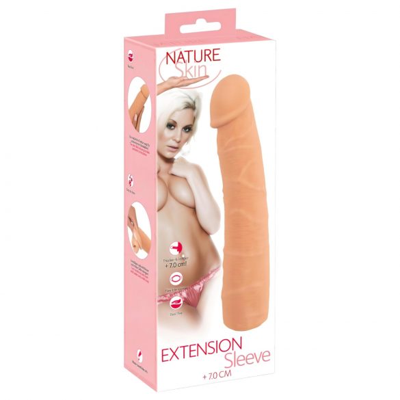 Nature Skin - Verlängerungs- und Verdickungsmantel für den Penis (24 cm)