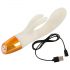 You2Toys Glow in the Dark - Leuchtender Vibrator mit Klitorisarm (Weiß)