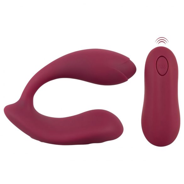 You2Toys Rosenrot - Akku, Fernsteuerbarer Auflegevibrator (Rot)