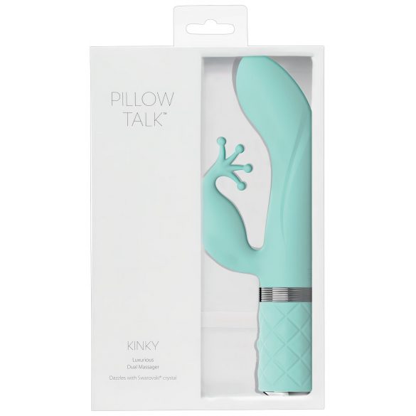 Pillow Talk Kinky - Akku G-Punkt Vibrator, doppelter Motor (türkis)