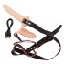 You2Toys - Akku Strap-On Doppelvibrator (natur)