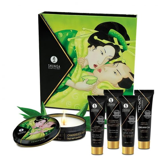 SHUNGA Geisha - Gleitmittel, Massageöl und Kerzenset (5) -