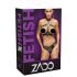 ZADO - Lederset mit Strap-On Slip (schwarz) - L/XL