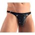 Svenjoyment - Glitzer Herren-Tanga (schwarz) - L