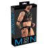 Svenjoyment Bondage - Netz Top und Jock Unterhosen Set (Schwarz)