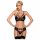 Obsessive 818-SEG-1 - Strassz- und Spitzendessous-Set (Schwarz) - L/XL