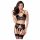 Abierta Fina - Spitzen-Dessous-Set (schwarz) - L