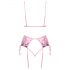 Küssbares - Rosé besticktes Dessous-Set (Pink)