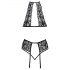 Kissable - Halsband-Spitzen-BH-Set (schwarz)