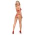 Obsessive 838-SET-3 - Rotes Spitzen-BH-Set mit Riemchen