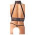 Abierta Fina - Kette-Harness Wäsche-Set (schwarz) - XL