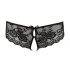 Cottelli - Offene Spitzen-Damenpanty mit Schleife (Schwarz) - M