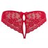 Cottelli - Offene Damen-Panty mit Schleife (Rot)