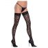 Cottelli Legwear - Schwarze Leoparden-Overknees