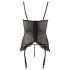 Cottelli - Spitzenvolant Strumpfhalter Top (schwarz)