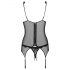 Obsessive Emperita - Besticktes Top & String (Schwarz)