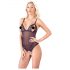 Cottelli - Spitze und Perlen offen Body (schwarz) - L