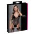 Cottelli - Spitzen-Body mit Strumpfhaltern, offen (Schwarz) - M