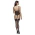 Cottelli - Spitzen-Body mit Strumpfhaltern, offen (Schwarz) - M