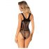 Obsessive B336 - Transparenter Netz-Body, offen (schwarz) - S-L