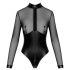 Noir - Glänzender Transparent-Body (Schwarz) - M