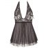 Cottelli Plus Size - Luftiges Babydoll aus Spitze (Schwarz)