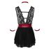 Cottelli Bondage - Halsband-Babydoll aus Spitze (Schwarz) - XL