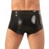 LATEX - Boxer mit Penishülle (schwarz) - L/XL