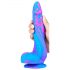 Inkipus - Hoden-Silikondildo - 18cm (blau-pink)