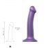 Strap-on-me Metallic Shine M - hautfreundlicher Dildo (Metallic Lila)