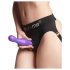 Strap-on-me Curvy M - welliger Dildo mit Saugfuß (lila)