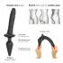 Strap-on-me Switch Realistic S - 2in1 Silikon-Dildo (schwarz)