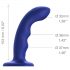 Strap-on-me M - Wasserdichter G-Punkt Vibrator, pulsierend (blau)