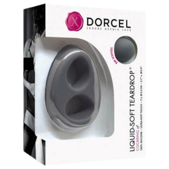 Dorcel Liquid-soft Tränenform Penisring - Grau