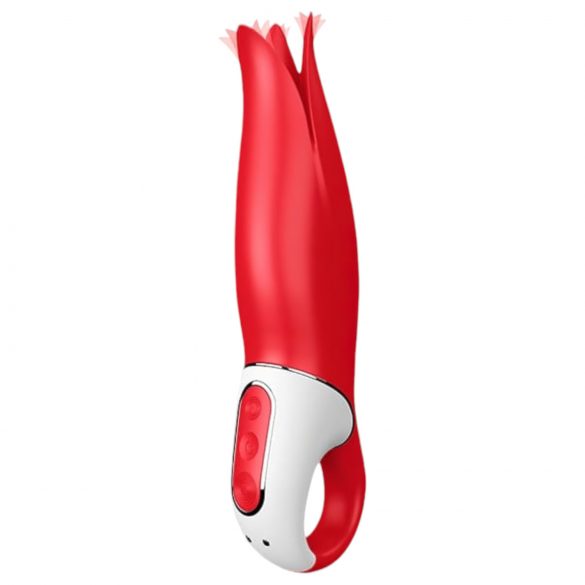 Satisfyer Power Flower - Akku-Vibrator, wasserdicht, rot