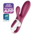 Satisfyer Hot Bunny - Intelligenter Wärmer Bunny Vibrator (Rot)