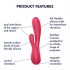 Satisfyer Mono Flex - smarter wasserdichter Vibrator (rot)