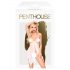 Penthouse Sweet Beast - Rosiges Babydoll-Set (Weiß)